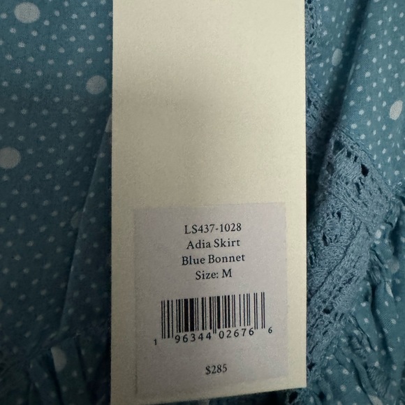 LoveShackFancy Adia Skirt Sz M- Blue Bonnet NWT
Originally $285 - Picture 2 of 3